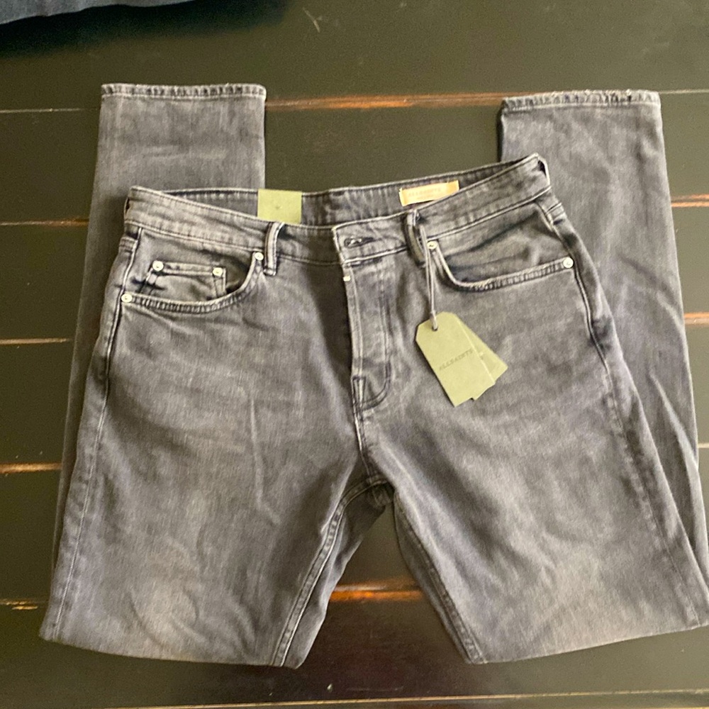 NWT all saints Rex slim fit jeans size 34
